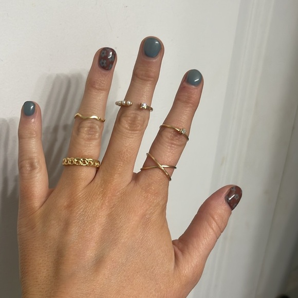 Bohemian Gold Ring Set 💛 Lot 10 - Picture 2 of 5